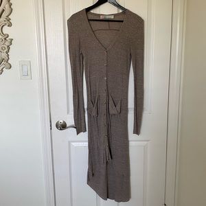 Free People Beach Ribbed Maxi Cardigan